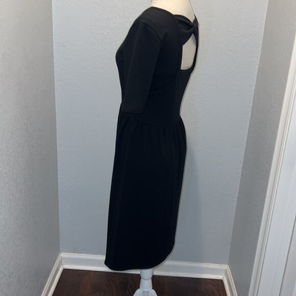 Garnet Hill Black Knee length dress with Back Bow Detail - Size S - Picture 3 of 9